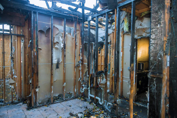 Professional Emergency Fire Cleanup technician working in Ettrick, VA